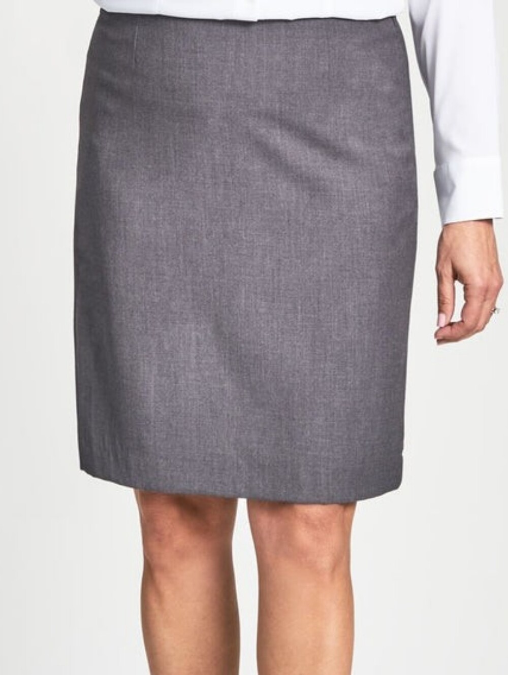 Banana Republic Gray Tailored Pencil Skirt